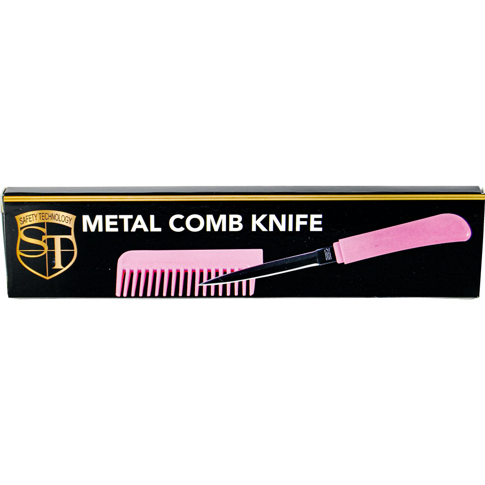 Pink Color Comb Metal Knife view 3